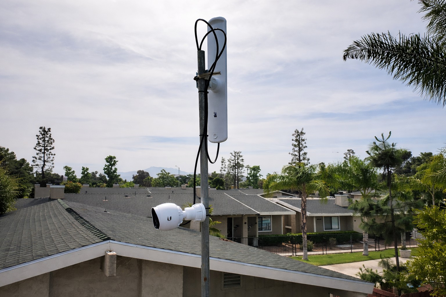 Server rack installation and equipment mounting for commercial network and surveillance systems